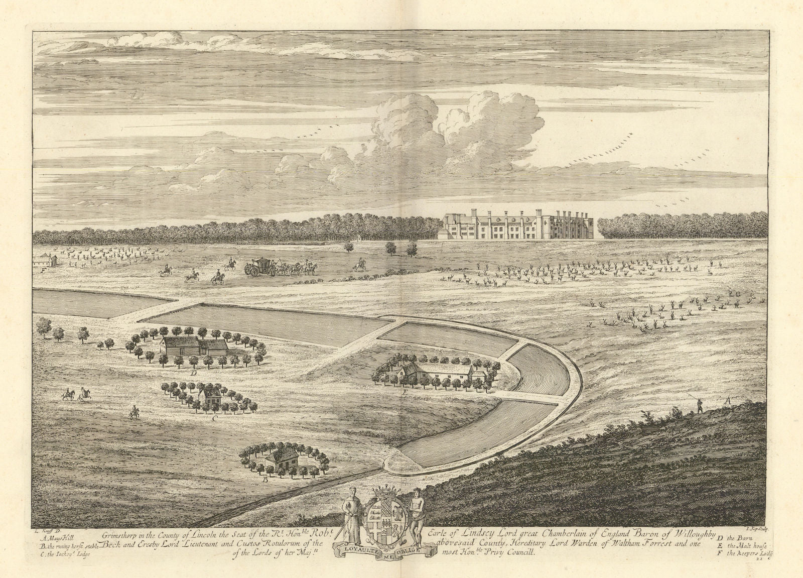 Grimsthorpe Castle by Kip/Knyff Pl.21